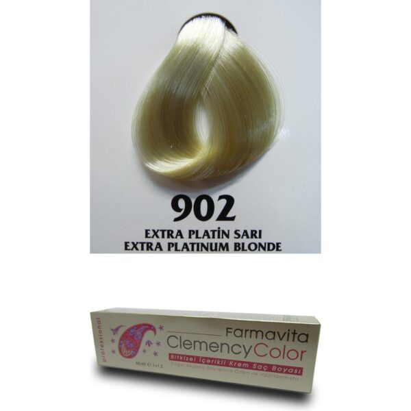 Farmavita Ekstra Platin Sari 902 Clemency Color Tup Boya 60gr