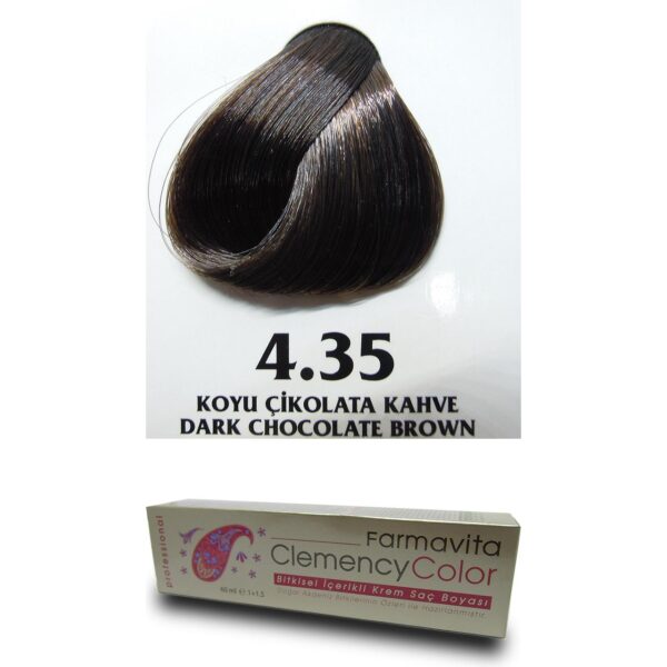 Farmavita Koyu Cikolata Kahve 4.35 Clemency Color Tup Boya 60gr