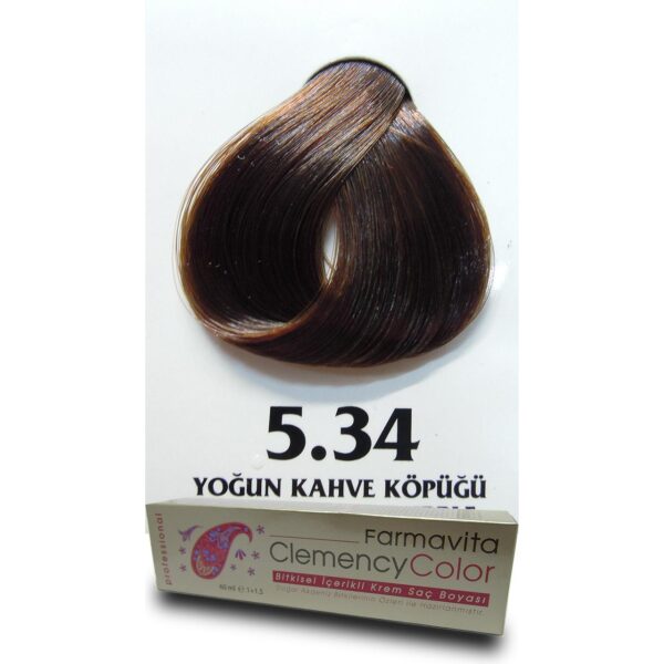 Farmavita Yogun Kahve Kopugu 5.34 Clemency Color Tup Boya 60gr